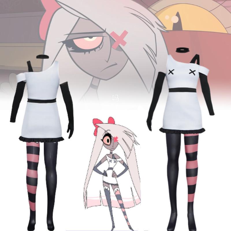 Vaggie Hell's Hotel Cosplay Costume For Women Soft Nini Fabric Evil Boss Vaggie