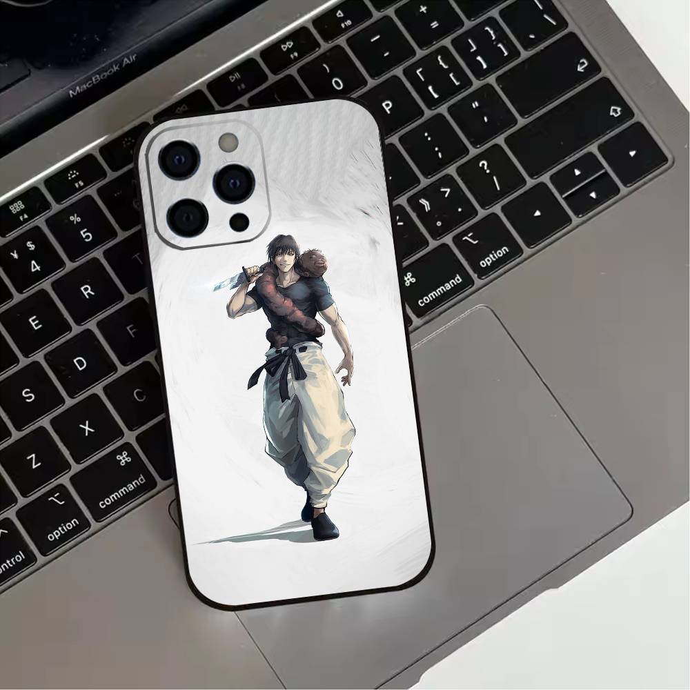 Toji Fushiguro Jujutsu Kaisen  Phone Case For iPhone 17,16,15,14,13,12,11 Plus,Pro Max,XS,Soft Silicone Black Cover