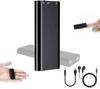 8GB/16GB Ultra-Slim Mini Voice Recorder Digital Professional Grade Voice Activation Noise Reduction Recording MP3 Player