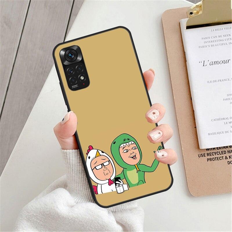 Śmieszne etui z kreskówkową postacią online dla Xiaomi Redmi 9 10 9C 10A 10C Pokrowiec dla Redmi Note 7 8 9 10 11 Pro 8T 9S 10S 11S