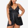 Women Lingerie Lace Underwire Racy Muslin Sleepwear Underwear Nightdress+Briefs