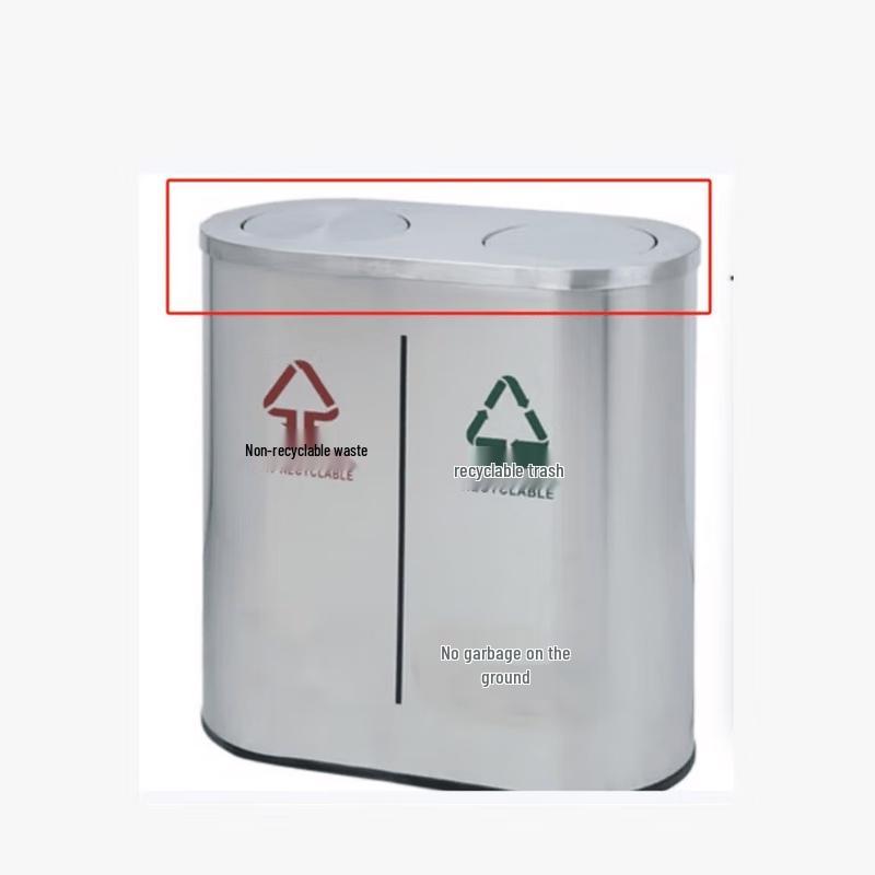Mingyu Stainless Steel Commercial Trash Can with Flip Lid