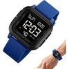 "Waterproof Sports Watch LED Display Backlight Durable Outdoor Adventure Timepiece for Men"