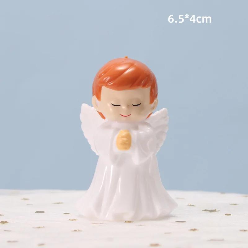 

Mini Angel Cake Topper Romantic Garland Happy Birthday Children Ornaments Birthday Baby Shower Party Cake Wedding Decoration