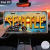 Car License Plate Metal Wall Decor 15x30cm