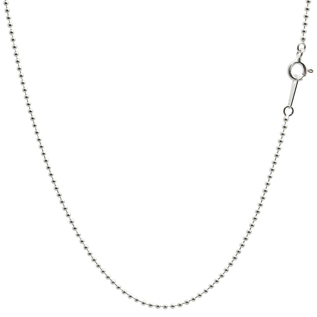 Sears Ball Chain Silver SV 60cm Necklace, 925, 1.5mm Wide,