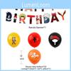 Anime Naruto Themed Birthday Party Ballon Banner Cake Topper Party Decoration