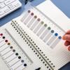 Solid Color Sticky Note Index Label Book Notebook Page Marker Paper Bookmark Tearable Waterproof Stationary Stickers