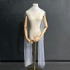 Luxurious Wedding Scarves Floor Length Sleeveless Bridal Scarf Ballroom Scarf for Weddings and Gatherings