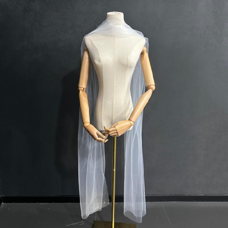Luxurious Wedding Scarves Floor Length Sleeveless Bridal Scarf Ballroom Scarf for Weddings and Gatherings