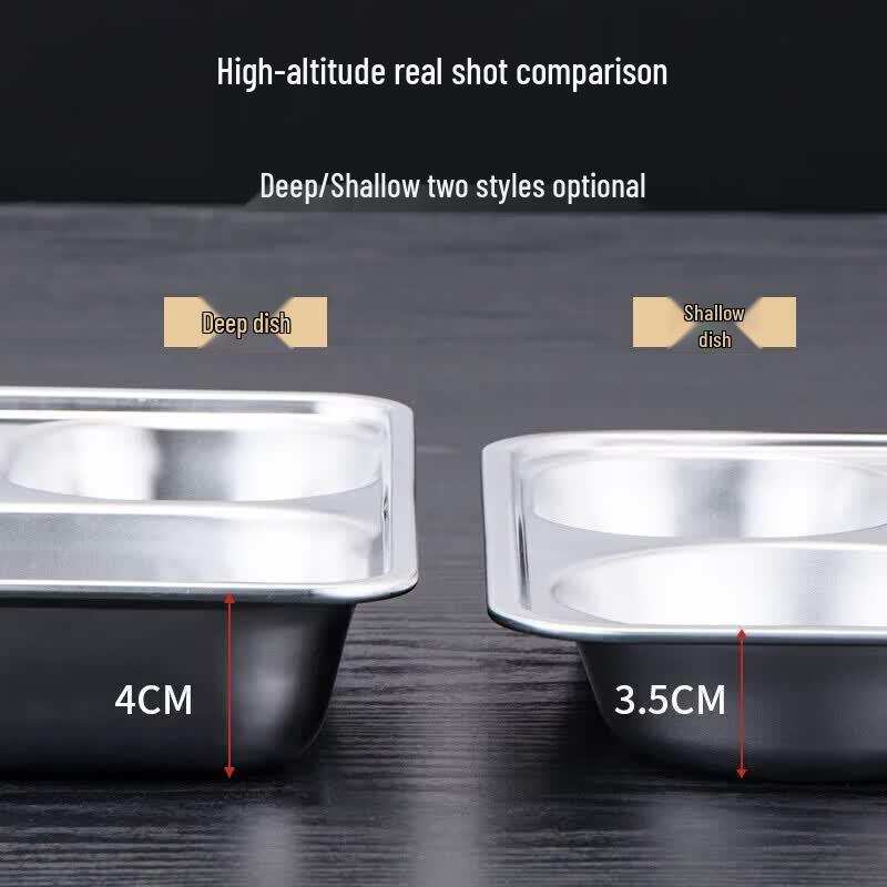 KAZHI 304 Stainless Steel Deep Compartment Meal Tray