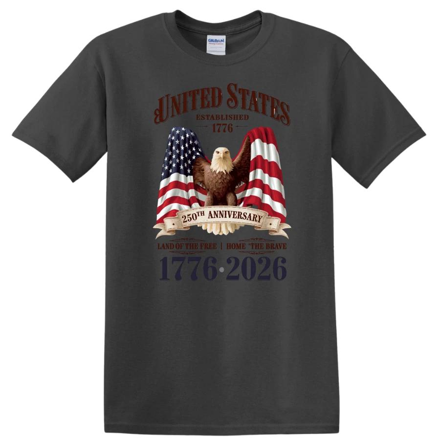 American Freedom Eagle T Shirt 250th Anniversary 1776 2026 Flag Patriot USA Tee M