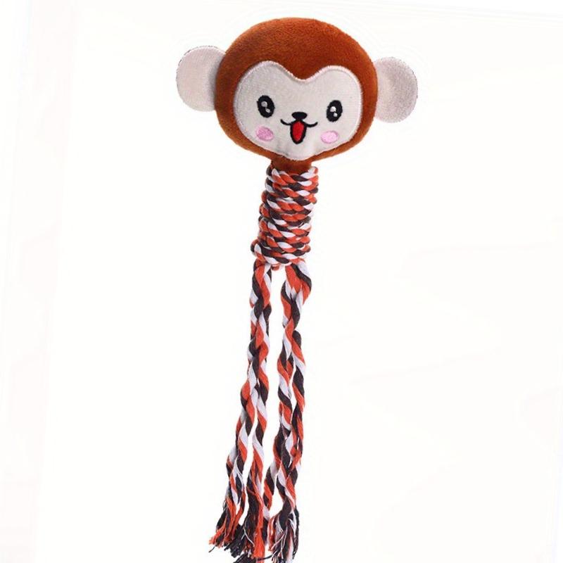 1pc Dental Care Dog Toy, Chew Resistant Cotton Rope for Small Breeds, Interactive Tug Game, Durable Chew, Promotes Oral Health