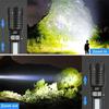 High Power LED Flashlight Powerful USB Rechargeable COB Flashlight with Side Light Torch for Outdoor Camping Hiking Fishing