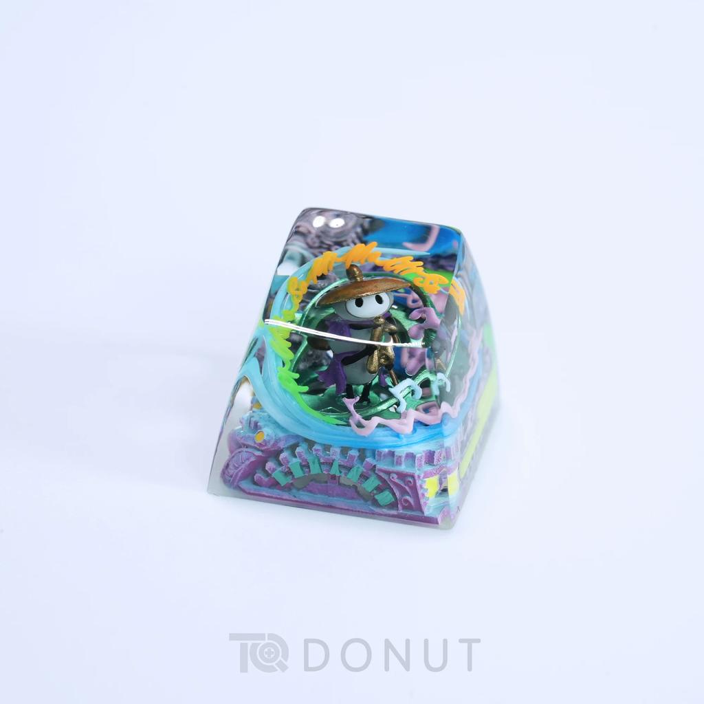 Knight Hollow Handmade Backlit Keycap Handcrafted Single Esc Keycap For Mechanical Keyboard Gamer Collectible Gift