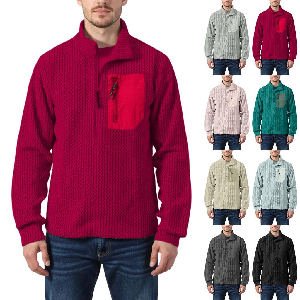 Men's  And  Women's  Outdoor  Fashion  Half Zipper  Leisure  Fleece Collection  Hoodie