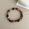 European & American Retro Wooden Bracelet: Women's Simple Neutral Design Hand Jewelry