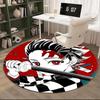 Brave Demon Warrior's Journey Round Rug for Livingroom,Bedroom, Palyroom, Chair Rug, Area Rug, Circle Carpet, Large Size Fan Christmas Gift
