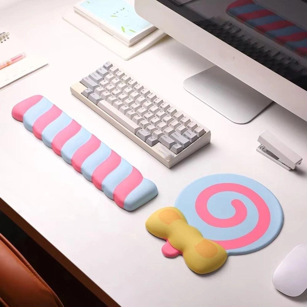 Slow Rebound Lollipop Wrist Mouse Pad Creative Keyboard Hand Cushion  Student