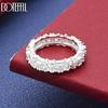 925 Sterling Silber Vintage Ring mit Kreuzriemen und AAA Zirkonia - Stilvoller Abend Schmuck