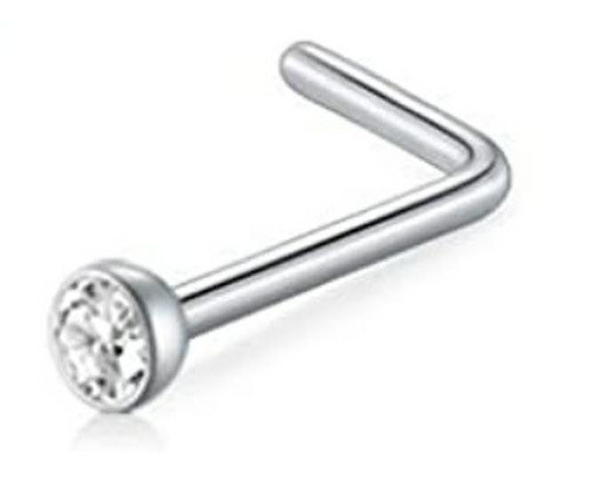 Stainless Steel Nose Ring - Stylish Nose Stud Piercing Jewelry