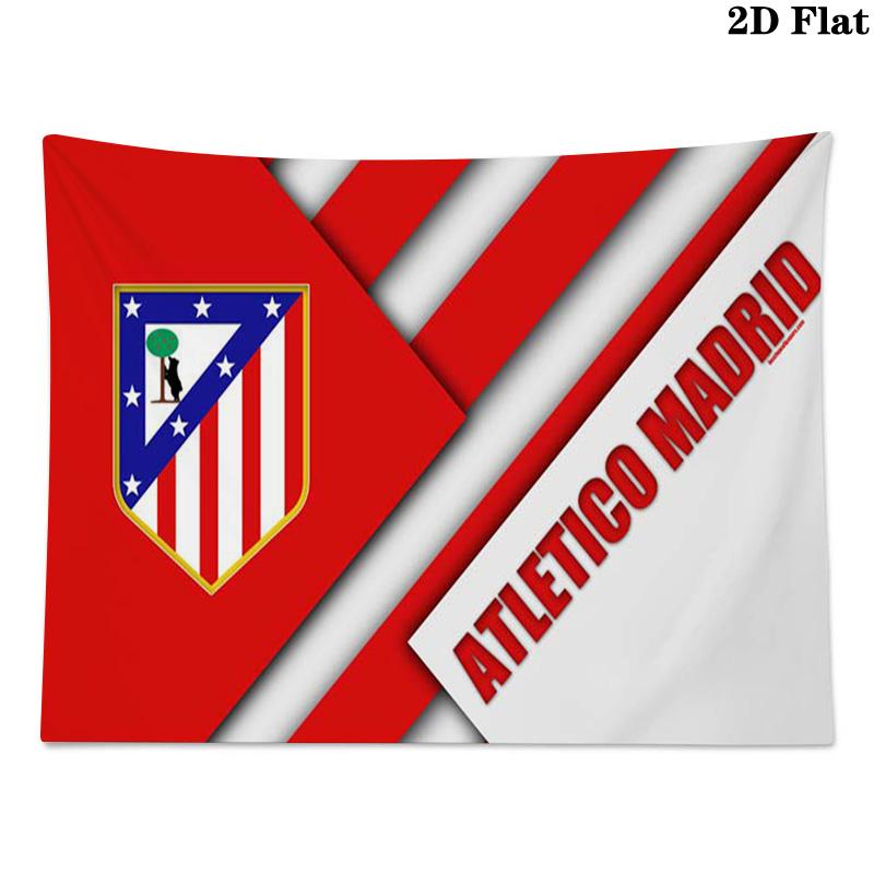 Atletico Madrid Wall Tapestry Aesthetic Wall Hanging Printed Fabric Blanket Decorative Tapestries for Bedroom Living Room Home Decor