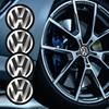 B5 2025 Heiß für Volkswagen 4 Stück 56mm Emblem Abzeichen Aufkleber Auto Radnabendeckel Metallkappe für Volkswagen VW GTI R Polo Golf Passa