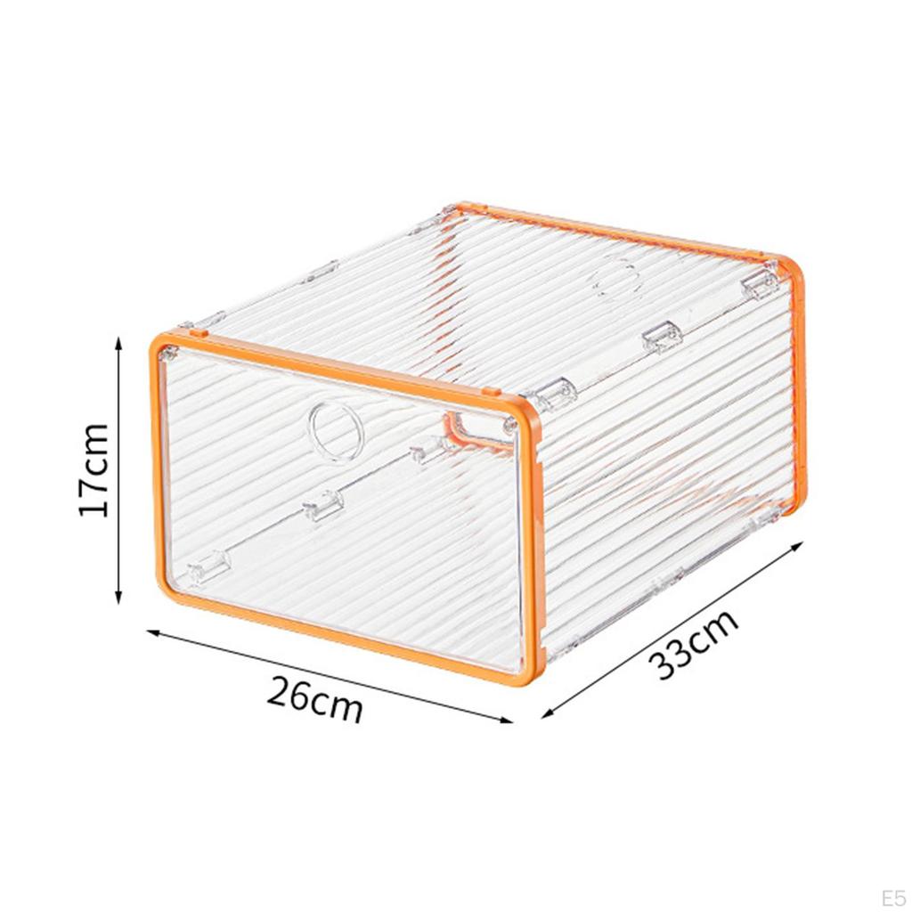 Clear Shoe Storage Box with Lid - Organize Your Shoes and Toys Efficiently