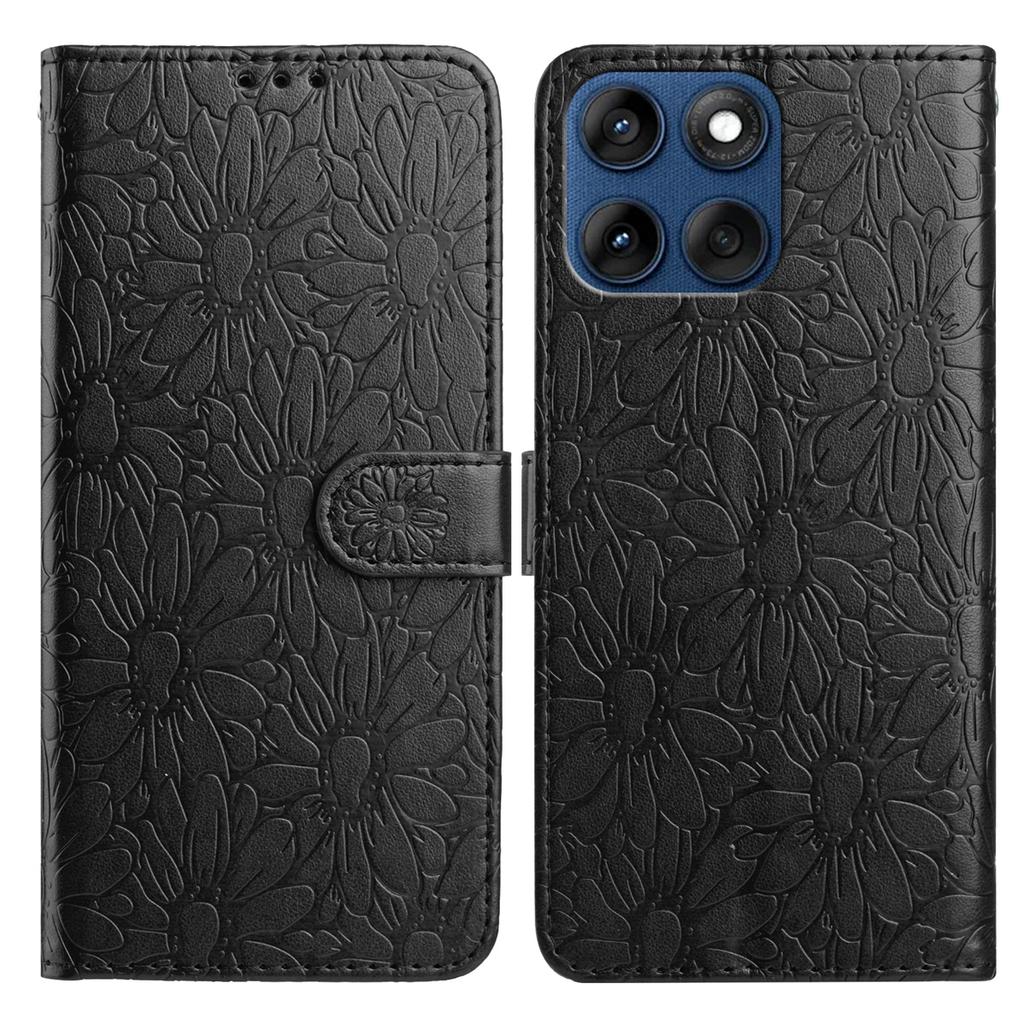 10barevné pouzdro na flip kartu s embosovanou sedmikráskou pro Motorola Moto E13 E20 G05 G54 Edge 40...
