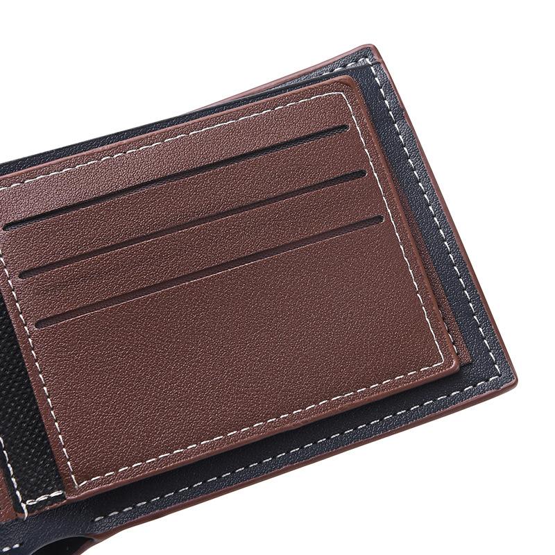 Men’s PU Leather Bifold Wallet Slim Card Holder Multi Card Slots Cash Pocket Business Wallet Vintage Minimalist Purse