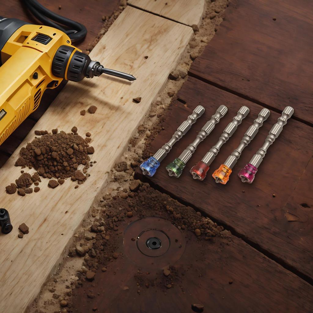 5pcs Drywall Bits Magnetic Screwdriver Bits Set 1/4 Inch Hex Shank For Electric Drill Power Tool Accessories