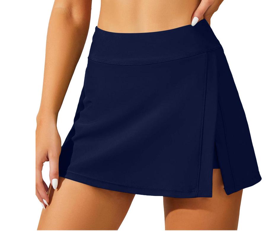 2026 Quick-Dry Anti-Exposure Side Slit Sport Swim Skirt