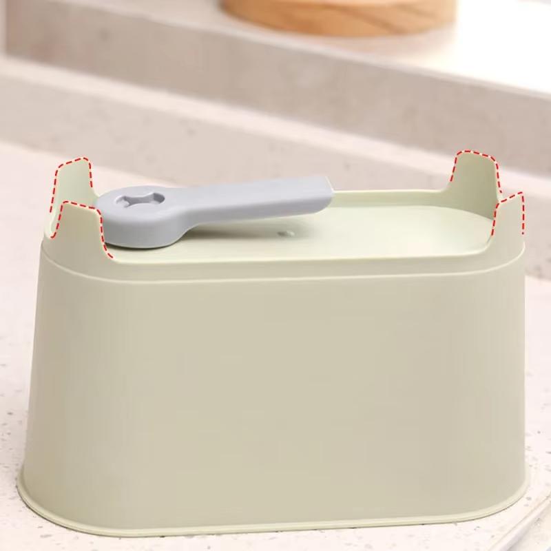 Küchen-Organizer, abtropfbarer Mülleimer, Arbeitsplatte, Küchenabfalleimer, Spüle, Mülleimer, Recycling-Mülleimer, Trocken-Nass-Trennung