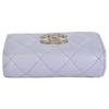 Chanel AP4250 Caviar Skin CC Logos Small Flap Wallet Tri-fold Wallet (with Coin Pocket) Light gray/GDHardwareUsed