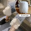 1/2Yard Dress Pleated Polyester Clothing Accessories Lace DIY Hollow Fabric Double Layer Trim Collar