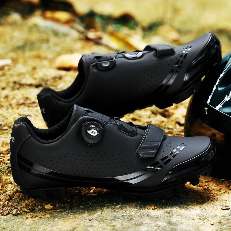 New Racing MTB Unisex Cycling Shoes Breathable Non-Locking Bicycle Sneakers Men Professional Outdoor Sports Bike Sneakers
