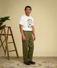 Beulonseun Spray Number Loopwheeled Graphic Tee White