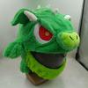 Plüsch Cartoon Drache Motorrad Helmbezug - Grüner fliegender Drache