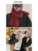 Korean Style Thickened Winter Puppy Embroidery Scarf - Warm, Versatile, Windproof Shawl for Women