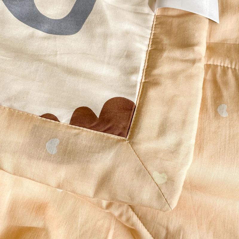 Cartoon Animals Pattern Summer Quilt 100% Cotton Air Conditioning Quilted Quilt Skin-friendly Breathable for Kids Boys Girls