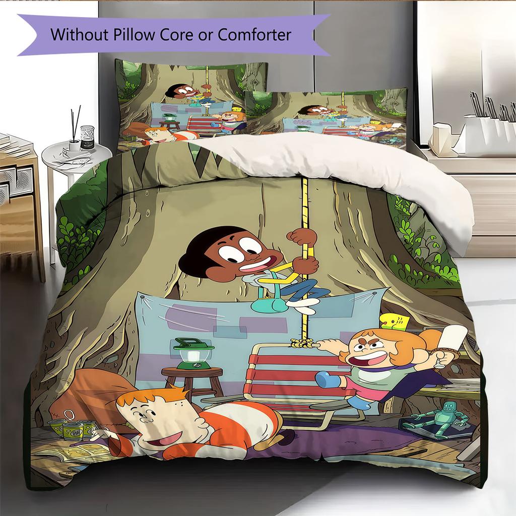 Creek Fun Bedding Quilt Set Quilt Cover Pillowcase Home Decoration Birthday Gift (1 * duvet cover + 2 * pillowcase, without core)