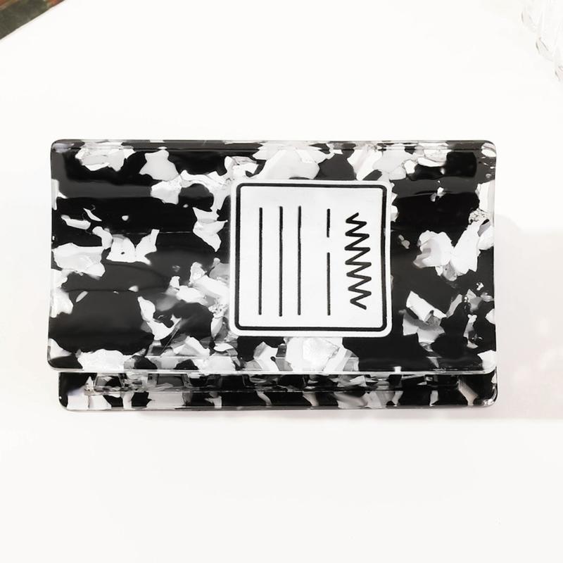 Internet Celebrity Taking Photo Ponytail Hair Claw with Shimmering Novelty Shape Hair Catch for Woman Teens Ponytail