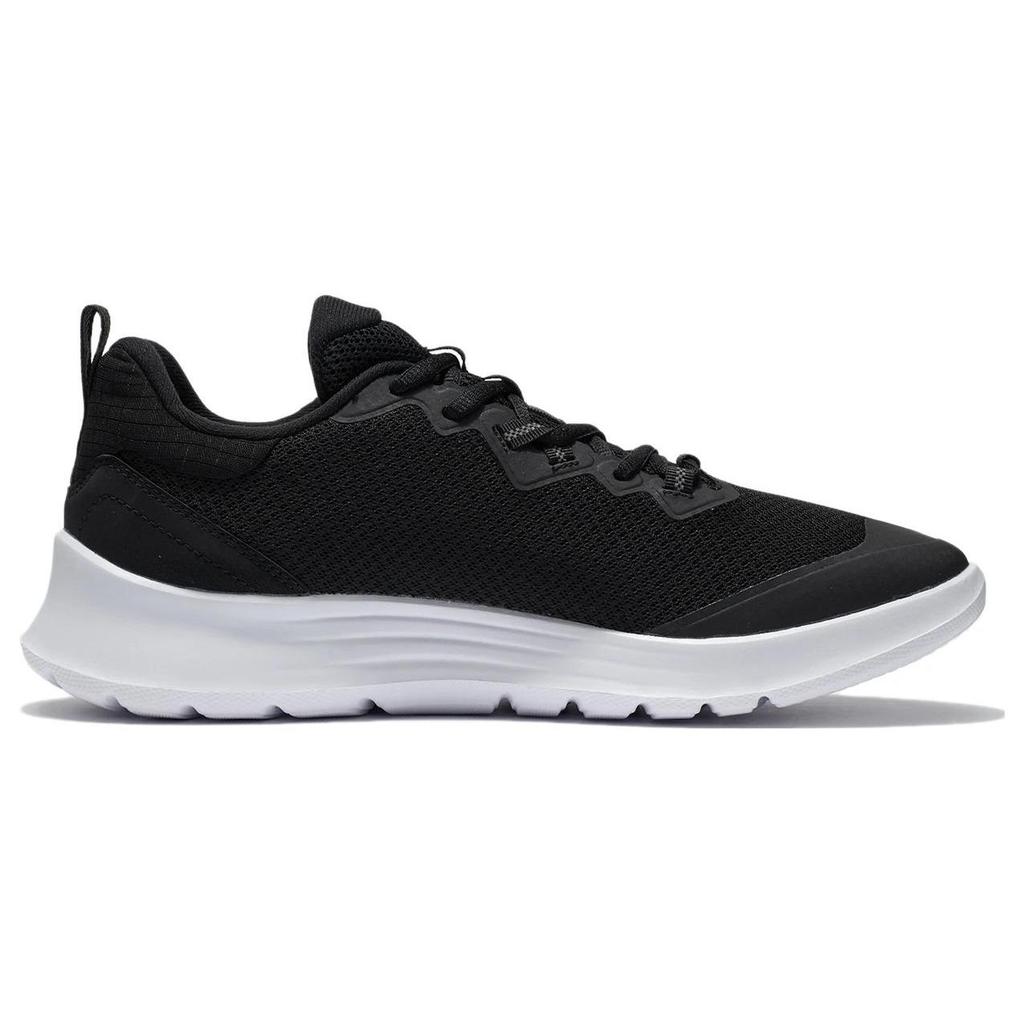 Li Ning Slip Resistant Abrasion Resistant Support Low top Casual Running Shoes Men's Black White ARST089-1