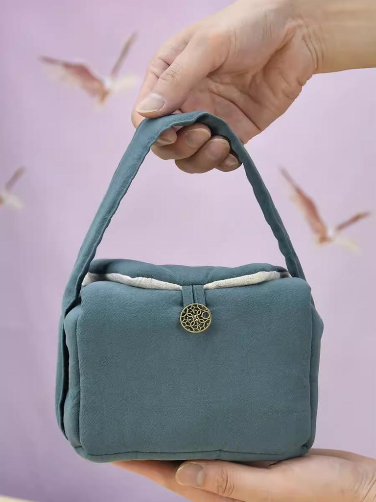 Vintage Teaware Storage Bag Accessories, Teacup Teapot Bags, Travel Outdoor Portable Tea Cup, Cozies Food Jewelry, Nuts Packag