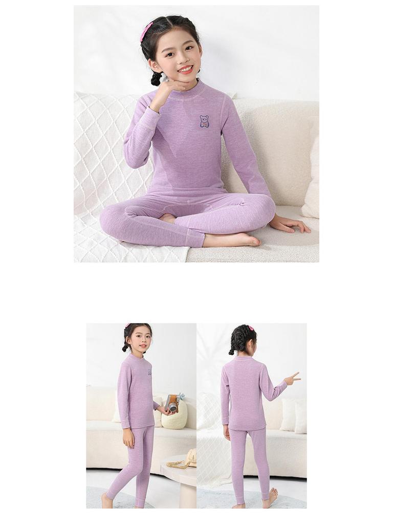 Chlapecké termoprádlo Set: Zimové pyžamo se sametem pro batolata a děti