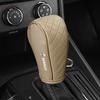 Car Gear Shift Cover PU Leather Shift Lever Cover Gearbox Shifter Knob Protective For Renault Dacia Megane 2 3 Clio 4 Duster Captur Kadjar