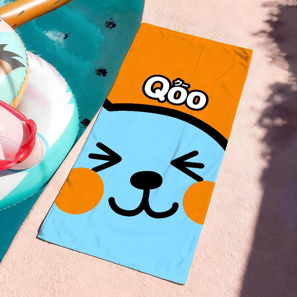 

Cute Q-Qoo-O Cartoon Towel Quick Dry Soft Yoga Swimming Fitness Mountain Climbing Large Beach Towels W30*H60(CM)