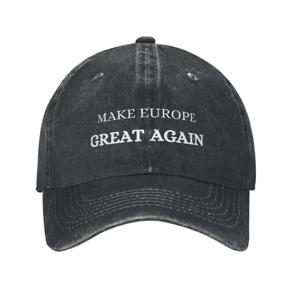 Washed Baseball Cap MAKE EUROPE GREAT AGAIN Yk Cool Sun Hip Hop Hats Spring Unisex Unisex Hunting Camping Baseball Caps