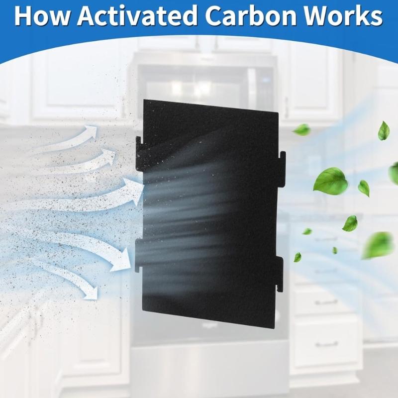 6 Pack Range Hood Filter Extractor Hood Filter Oil Purifiering Filter Hood Filter Sponge Texture Suitable for Cooking