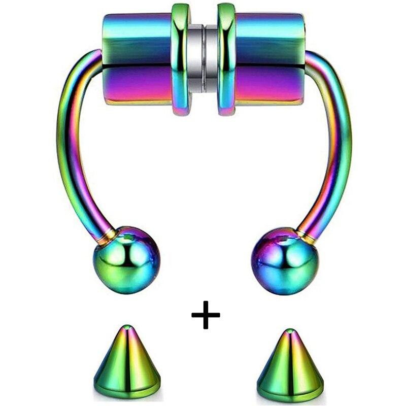 Segment falešného přepážkového kroužku Helix Tragus Faux Clicker nepropichující magnetický